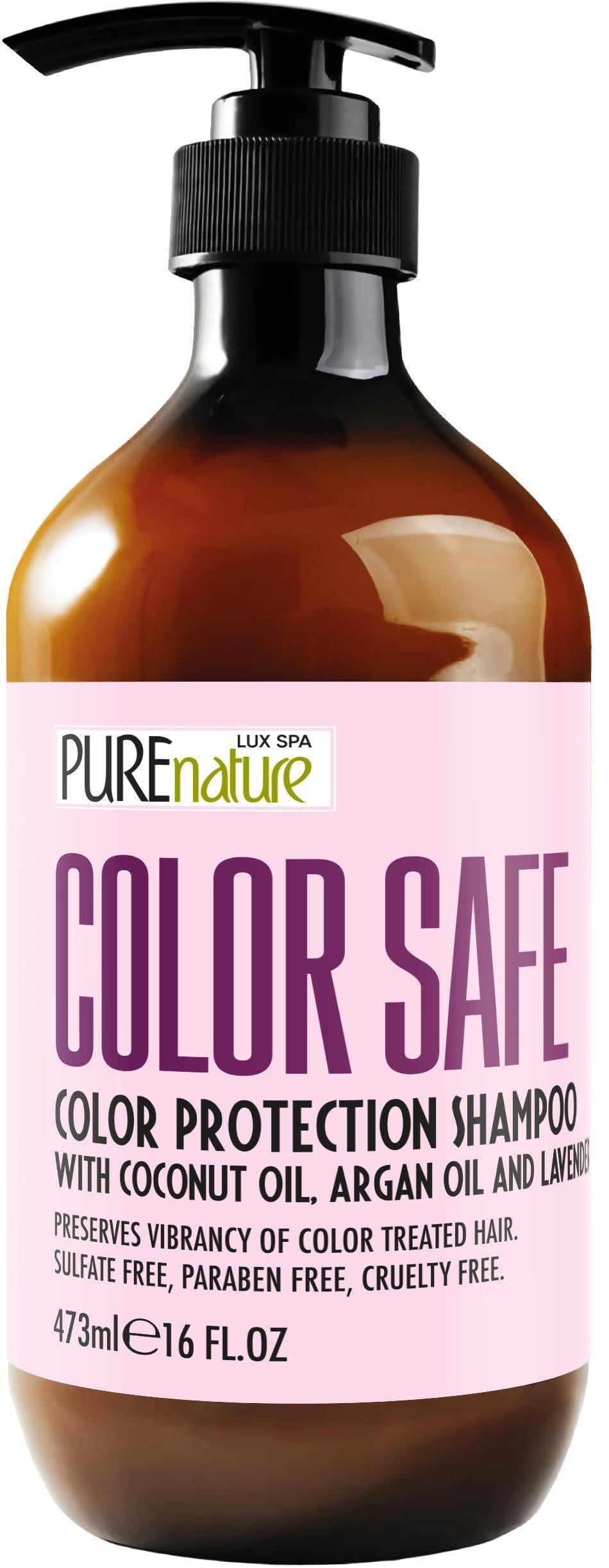Color Safe Shampoo   Sulfate Free for Color Treated Hair   Moisturizing and Nourishing Care   Paraben Free Color Protecting Formula   Professional Salon Grade Quality for Men and Women   16 Fl Oz